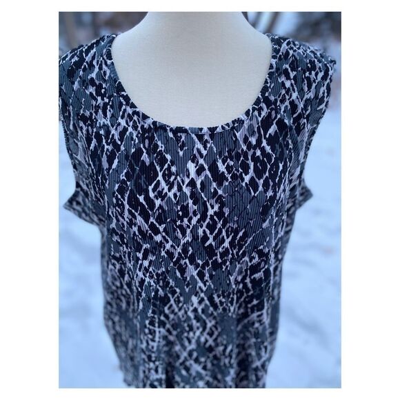 Vintage Tradition Accordion Pleat Tank Top Shirt Sz 3X - Picture 4 of 6